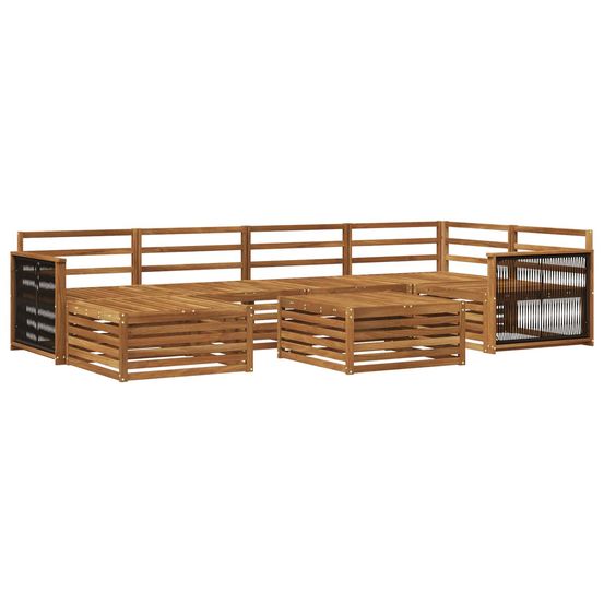 Ensemble de canapés d'extérieur 7 pc naturel