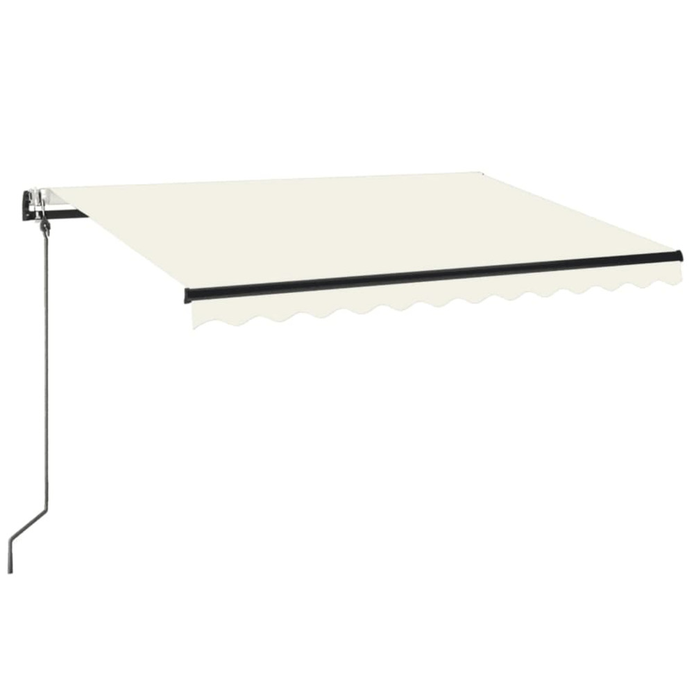 Auvent automatique avec capteur de vent et led 350x250 cm crème