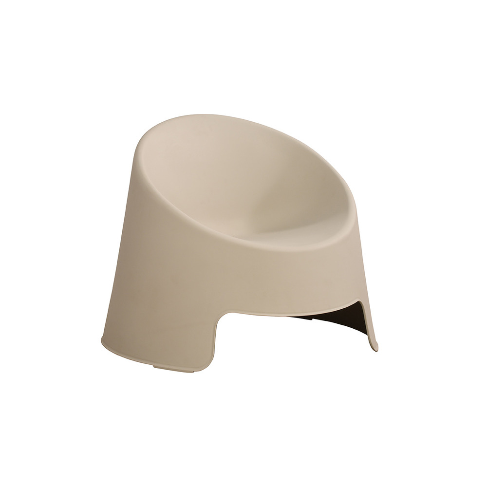 Fauteuil de jardin en résine gris barbara