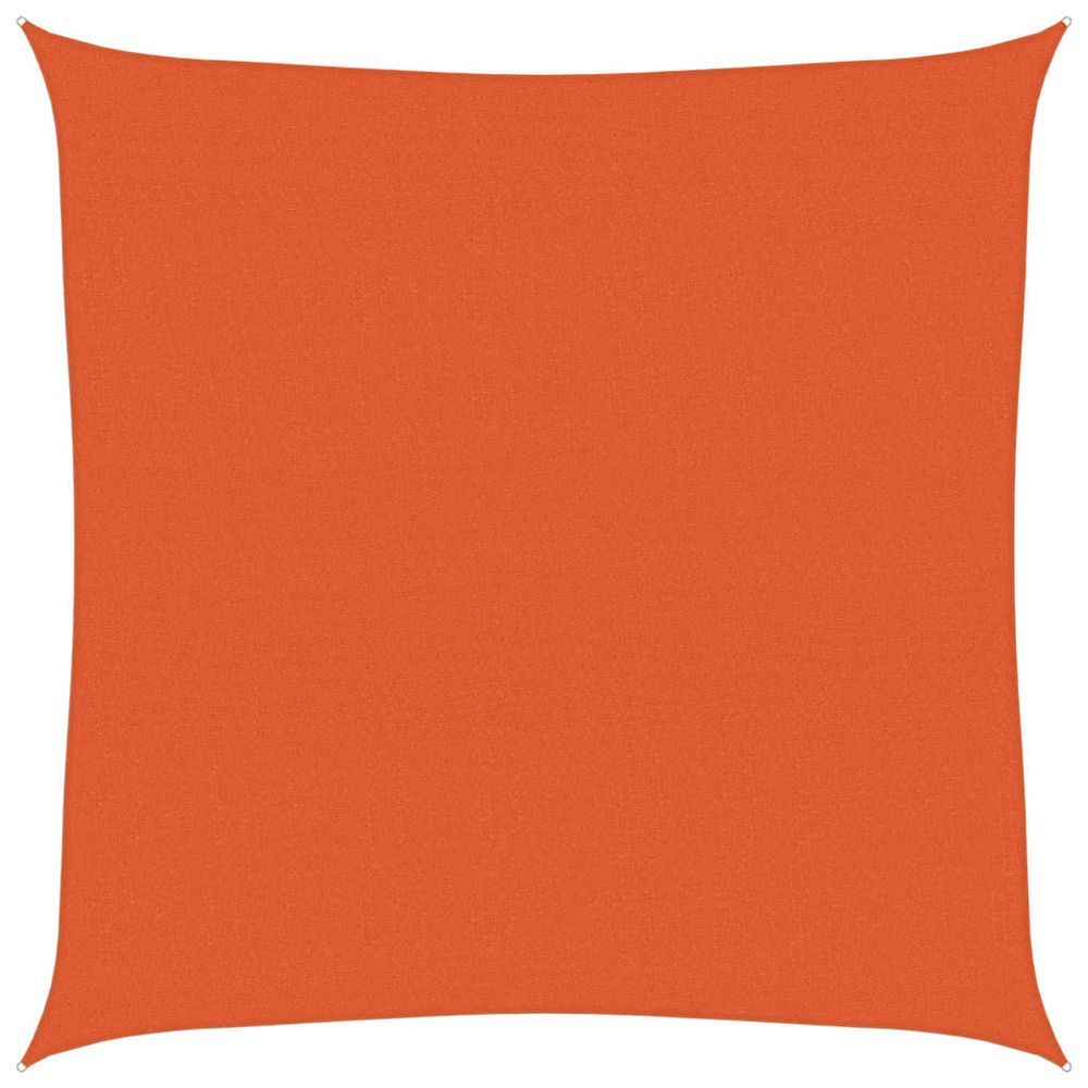 Voile d'ombrage 160 g/m² carré orange 4x4 m pehd
