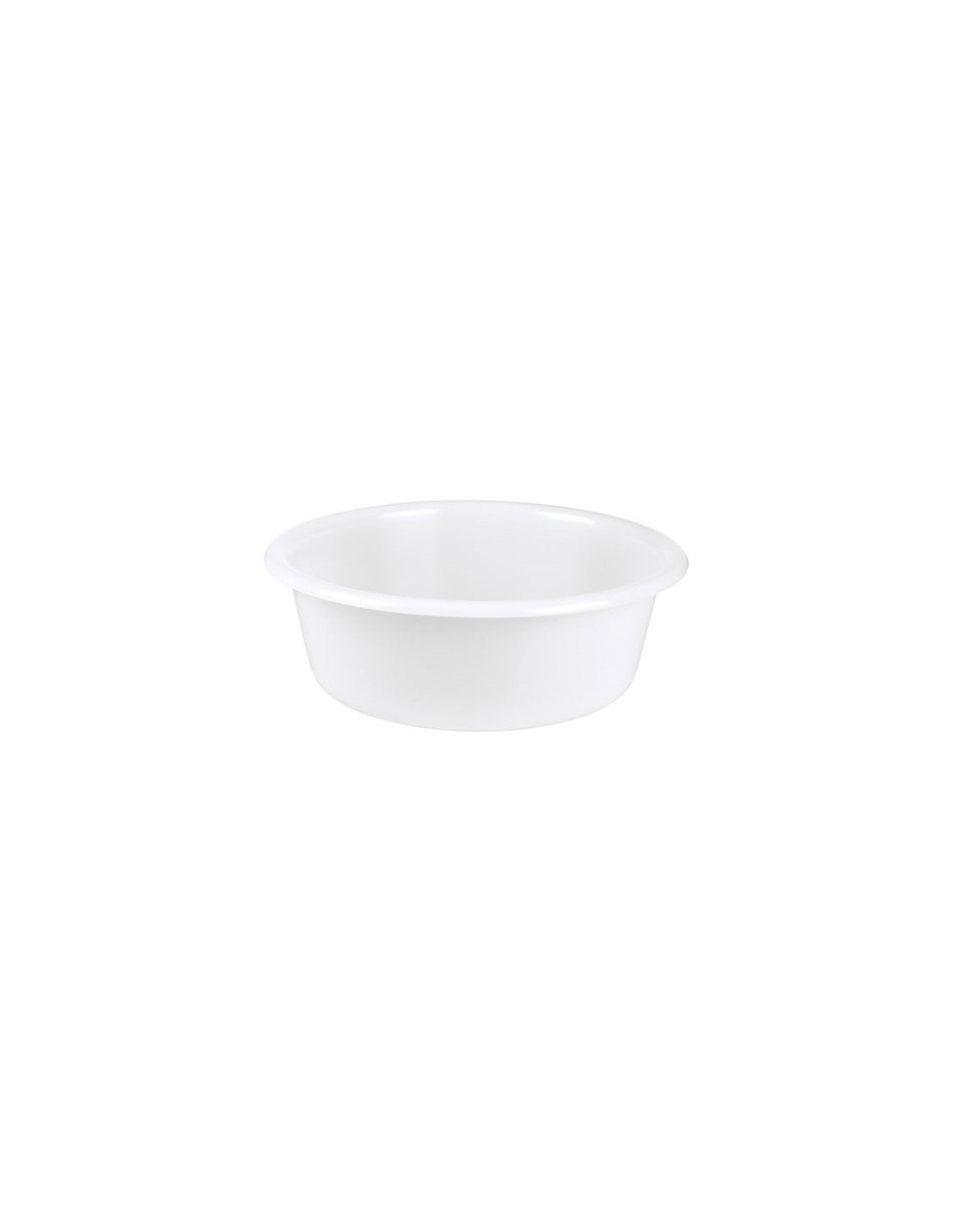 Cuvette ronde 32cm 5l blanc alimentaire - aluminium et plastiq