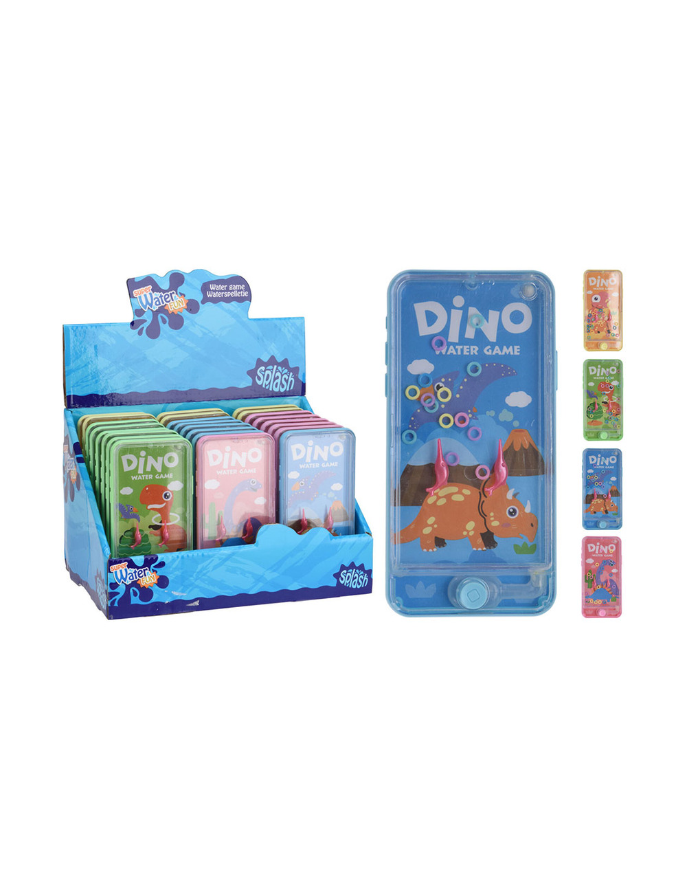 6 jouet dino iphone 154x73x10mm, modèles assortis - water fun