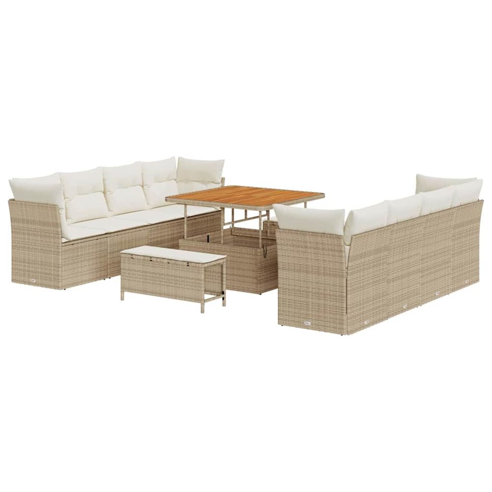 Ensemble de canapé de jardin 11 pc 8-nombre de places