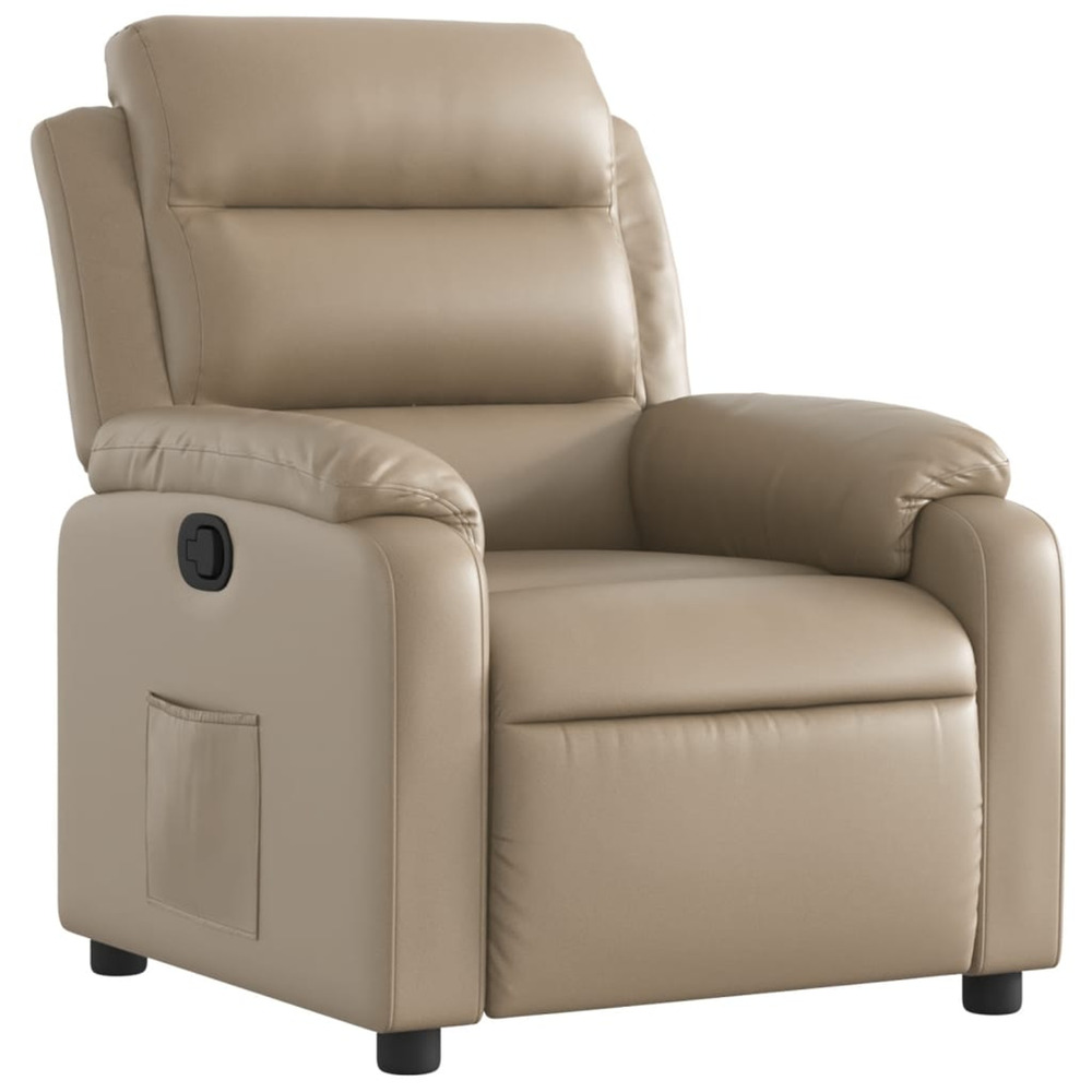 Fauteuil inclinable cappuccino similicuir