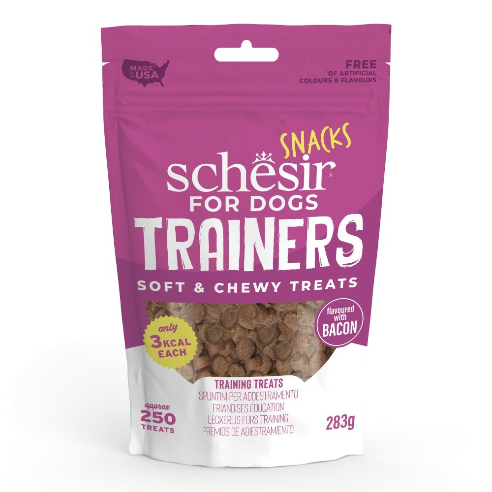 Schesir chien friandises snack éducation bacon 113 g