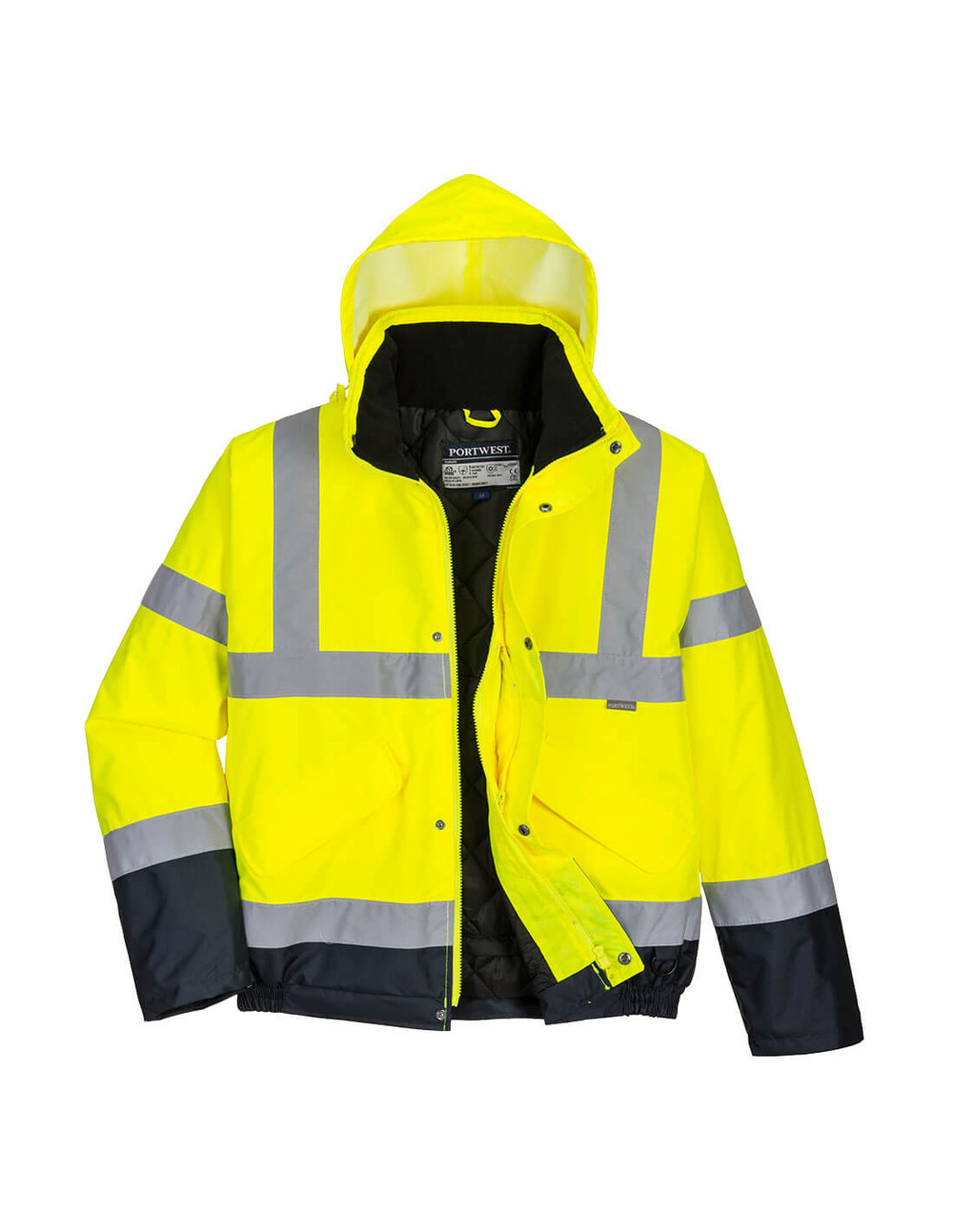Blouson hv bicolore couleur : jaune/marine taille l - portwest
