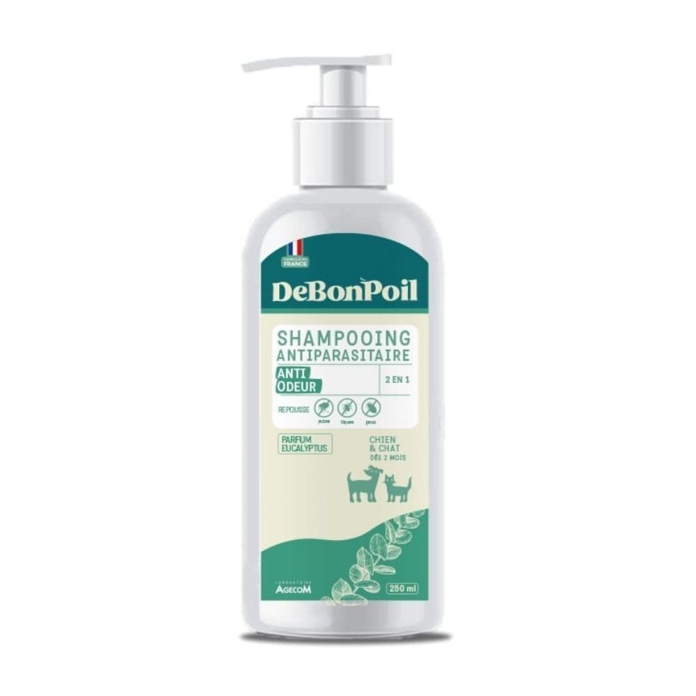 Shampooing antiparasitaire 2 en 1 anti-odeur debonpoil 250 ml 250 ml