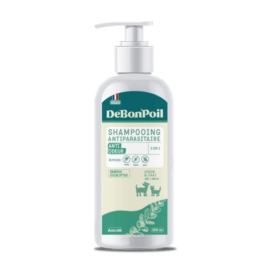 Shampooing antiparasitaire 2 en 1 anti-odeur debonpoil 250 ml 250 ml