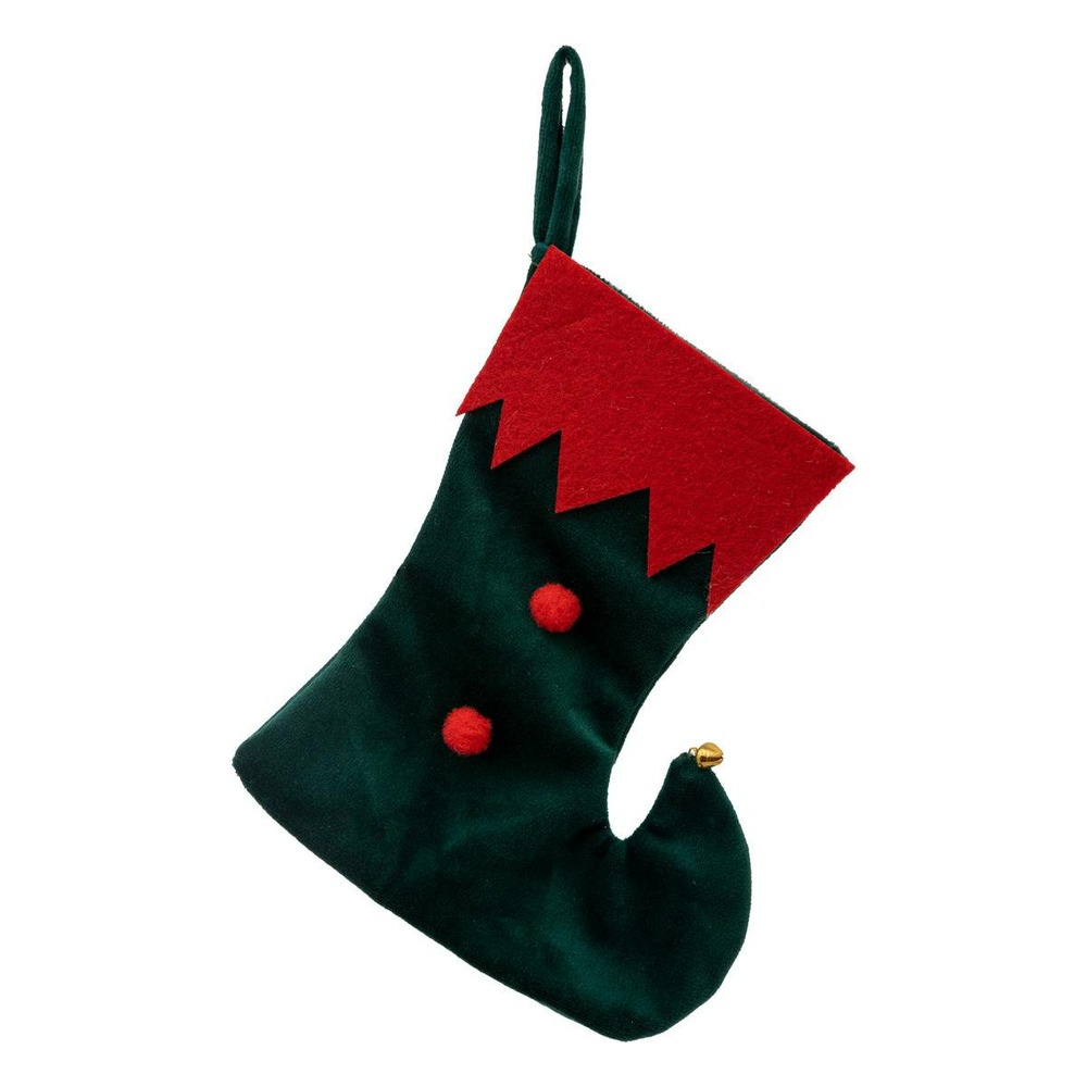 Sujet botte de lutin verte 16cm