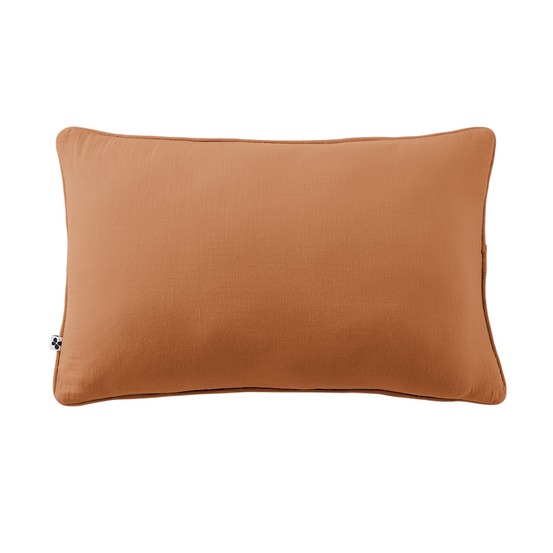 Coussin déhoussable gaia – gaze de coton avec passepoil élégant