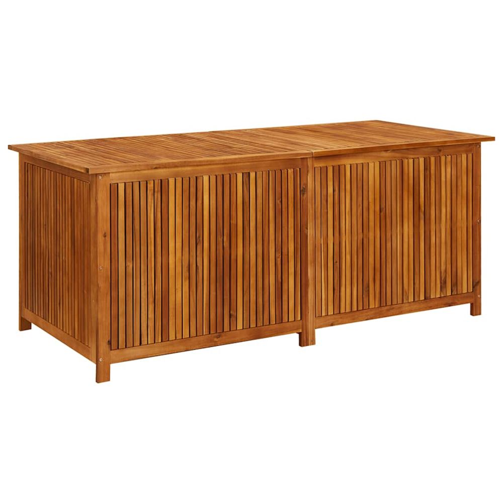 Boîte de rangement de jardin 175x80x75 cm bois d'acacia solide