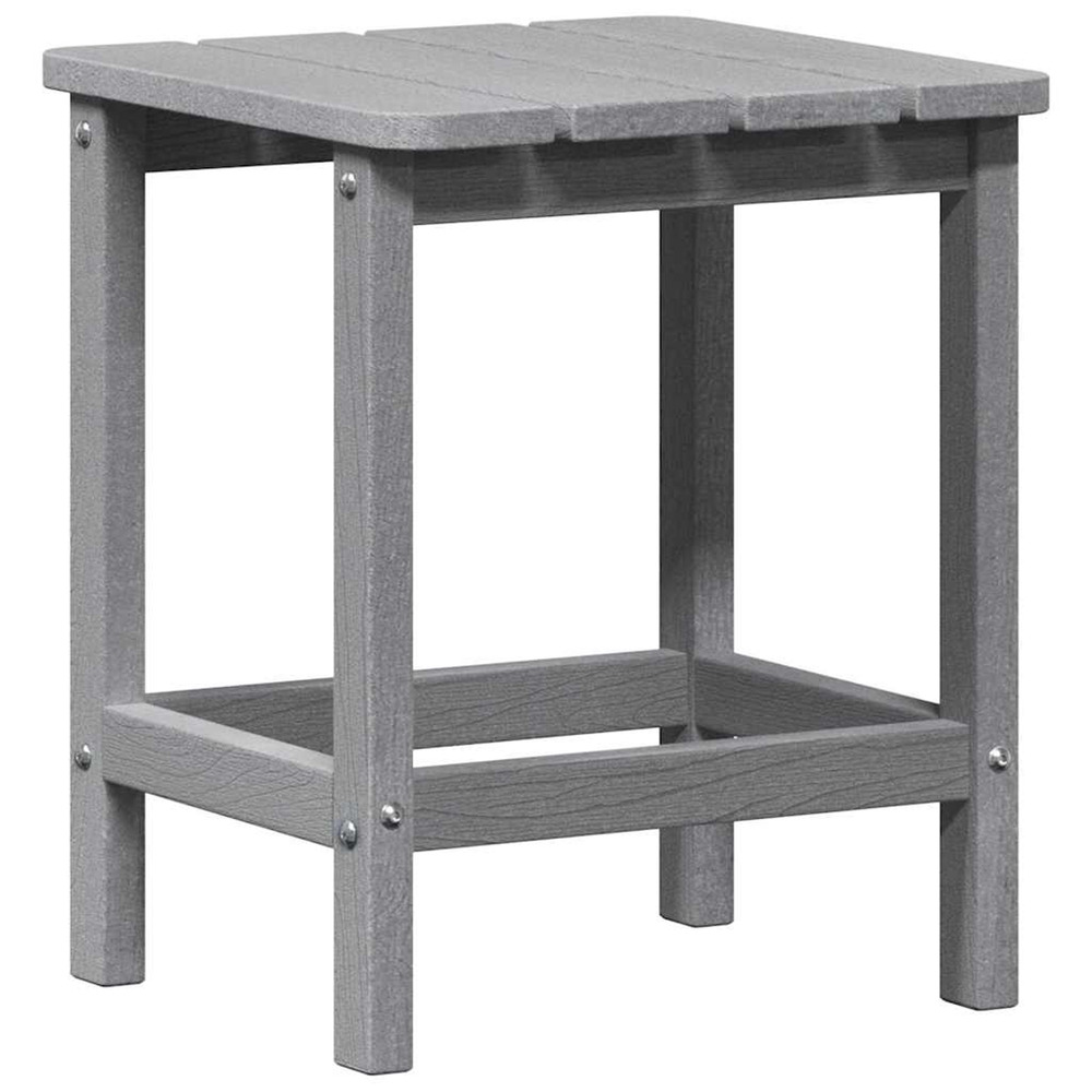 Table d'appoint gris clair 38 x 38 x 46 cm polyéthylène