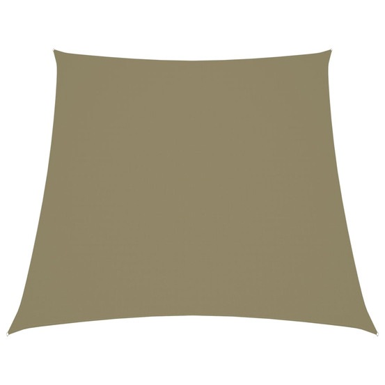 Voile de parasol tissu oxford trapèze 2/4x3 m beige