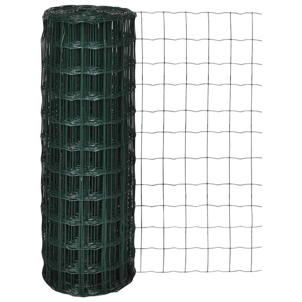 Clôture euro acier 25 x 1,2 m vert