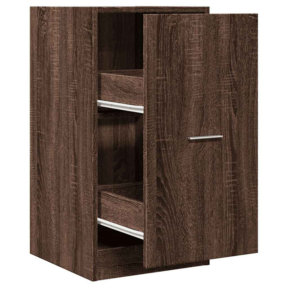 Armoire apothicaire chêne marron 40x41x77,5cm bois d'ingénierie