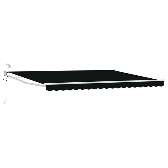 Auvent rétractable électrique noir 4 × 3 m