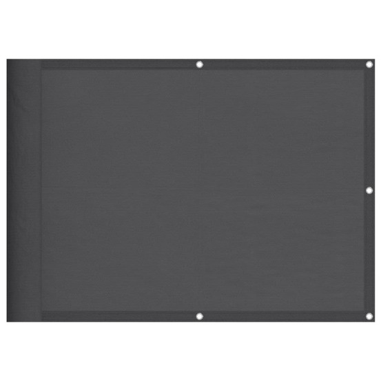 Écran de balcon anthracite 75x1000 cm 100% polyester oxford