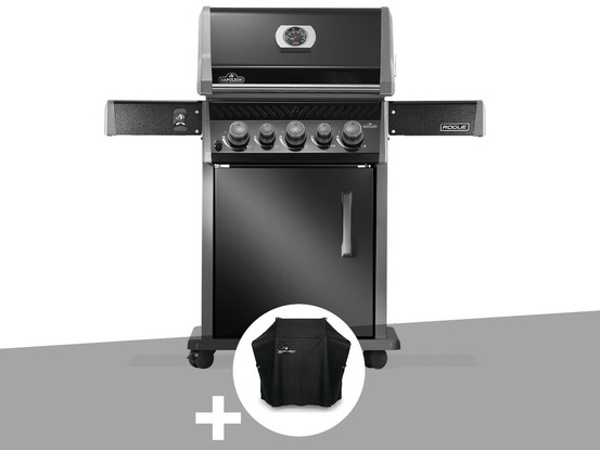 Barbecue à gaz rogue 425 rb 3 brûleurs + 1 réchaud latéral + 1 brûleur rôtissoir