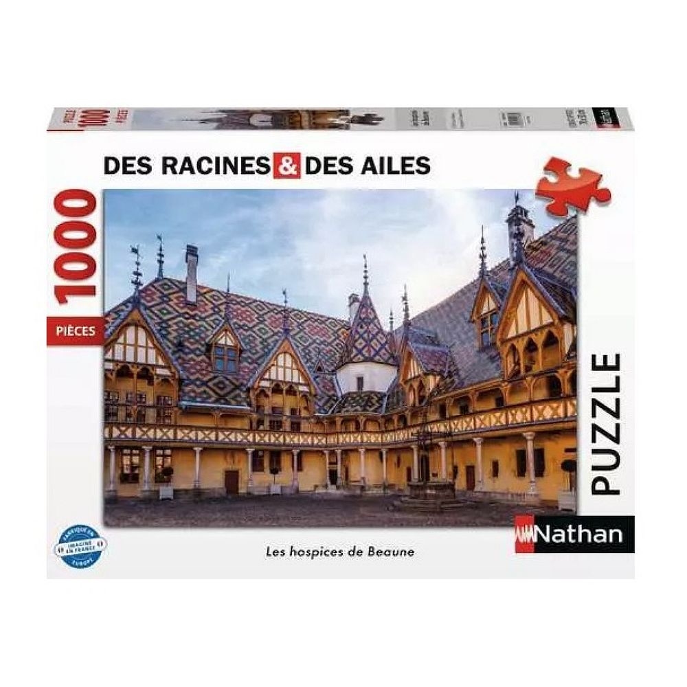 Nathan puzzle 1000 p les hospices de beaune / des racines et des ailes