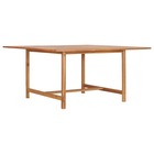 Table de jardin 150x150x76 cm bois de teck solide