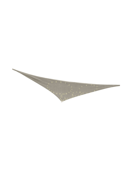 Auvent d'occultation avec led solaire pour l'extérieur 300x300x300 couleur gris 899189