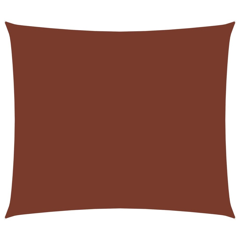 Voile parasol tissu oxford rectangulaire 2,5 x 3,5 m terre cuite