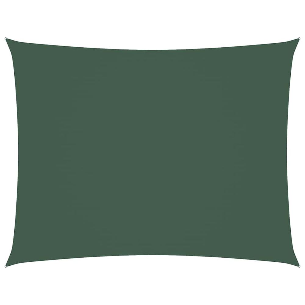 Voile de parasol tissu oxford rectangulaire 3x4,5 m vert foncé