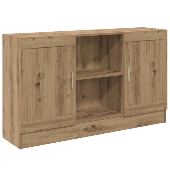 Buffet chêne artisanal 120x30,5x70 cm bois d'ingénierie