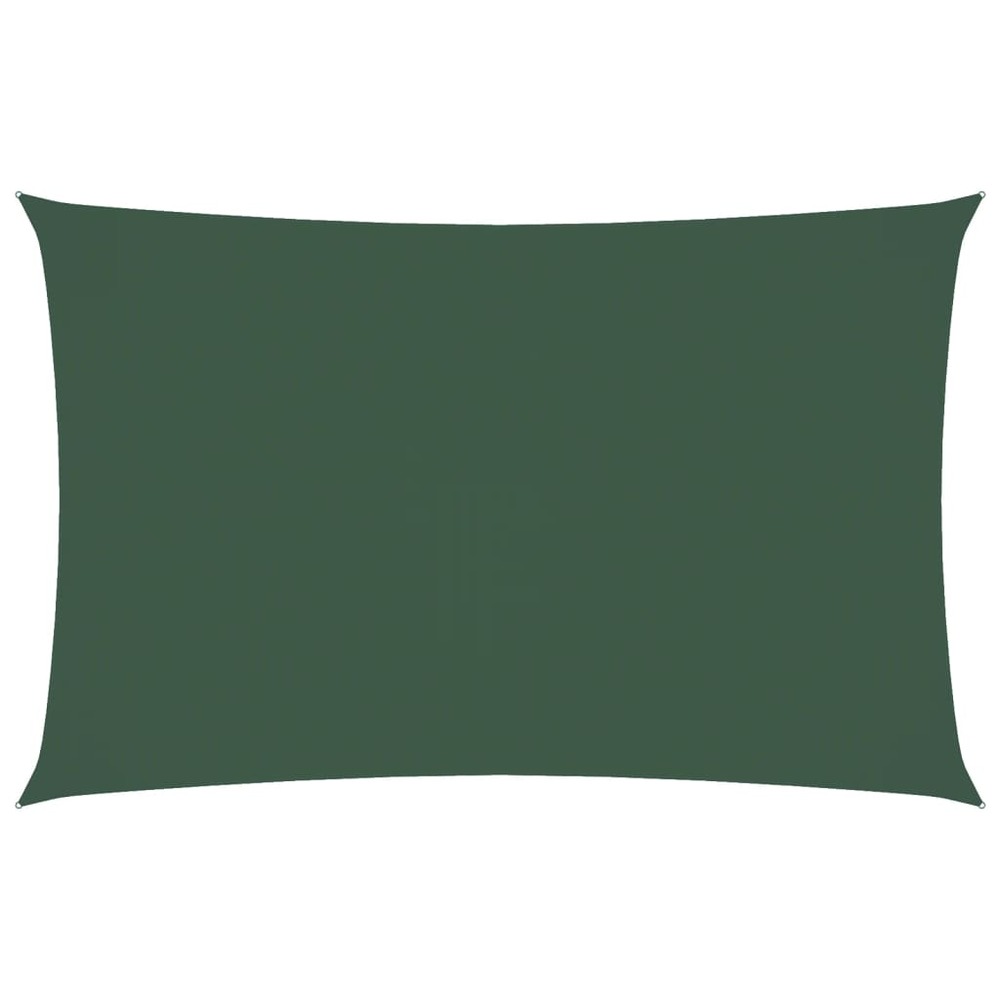 Voile de parasol tissu oxford rectangulaire 5x8 m vert foncé