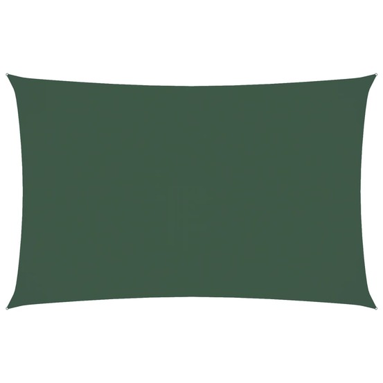 Voile de parasol tissu oxford rectangulaire 5x8 m vert foncé