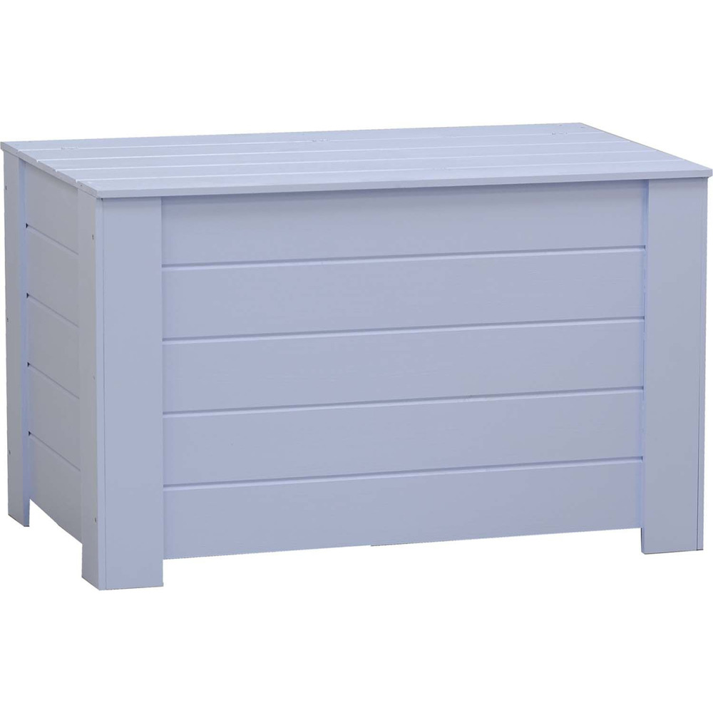 Coffre de rangement en pin 77 x 40 x 50 cm bleu