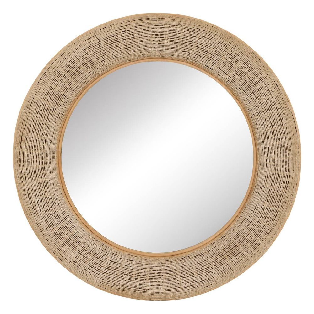 Miroir nathan rond d.90,5cm beige