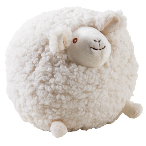 Mouton en laine blanc shaggy moyen modèle