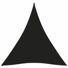Voile toile d'ombrage parasol tissu oxford triangulaire 3 x 4 x 4 m noir
