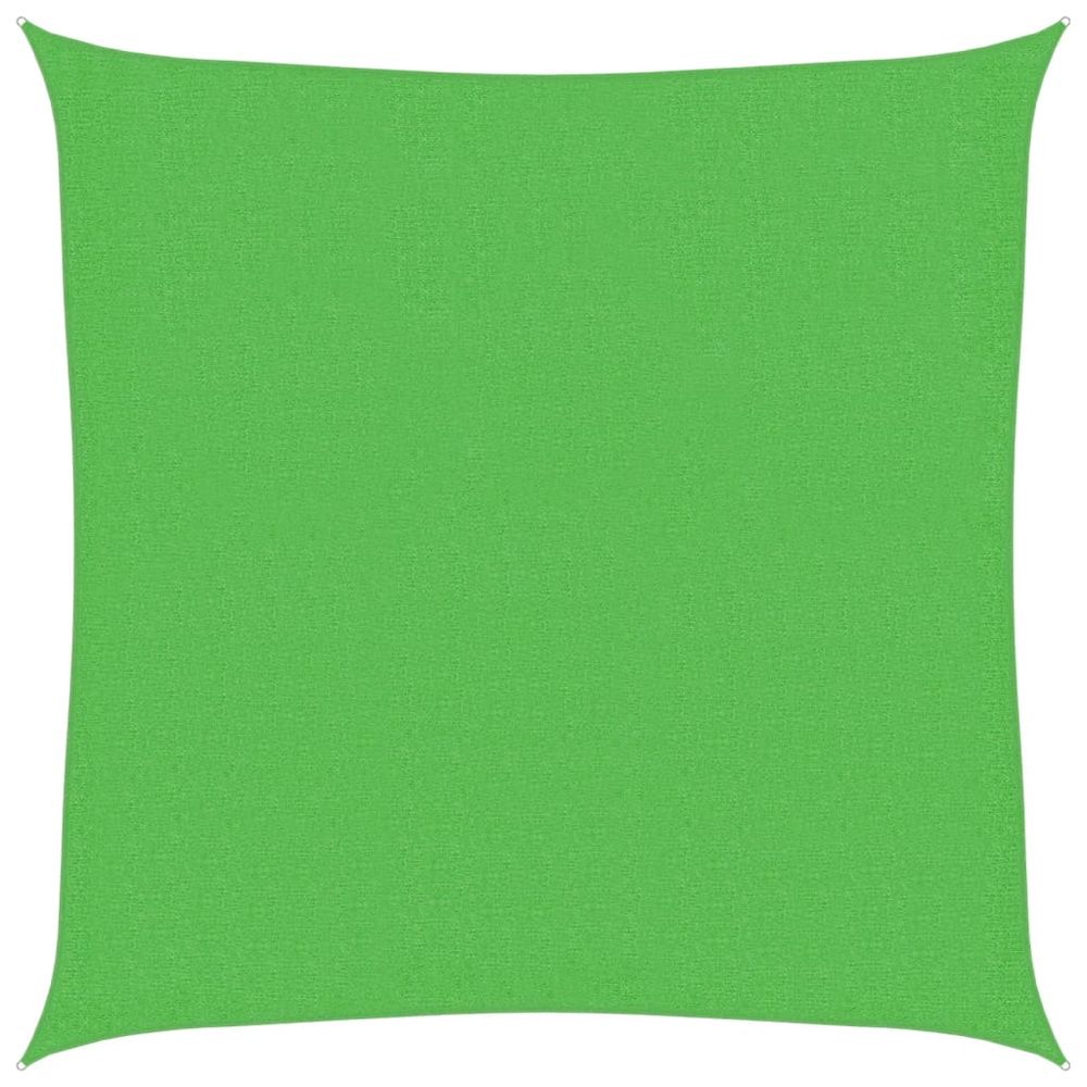Voile d'ombrage 160 g/m² vert clair 3x3 m pehd