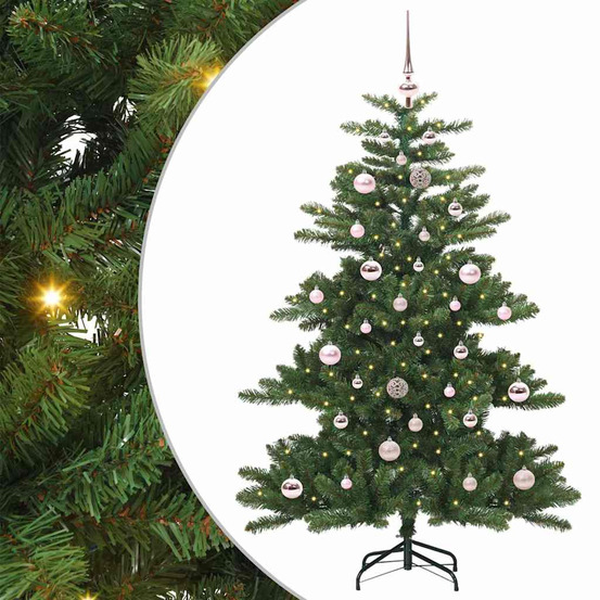 Sapin de noël artificiel à branches articulées vert 150 cm pvc