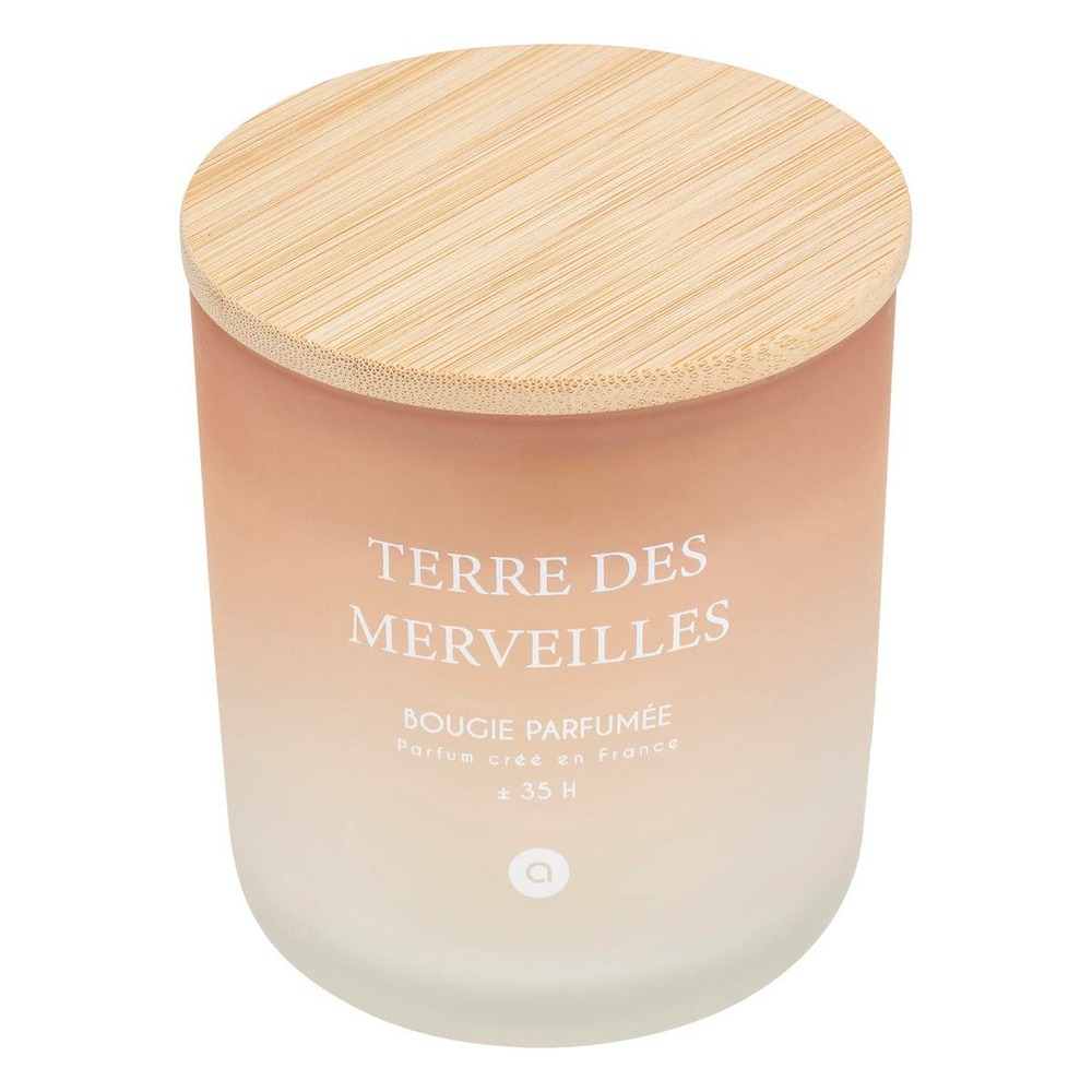 Bougie parfumée sana 255g pot verre terre des merveilles