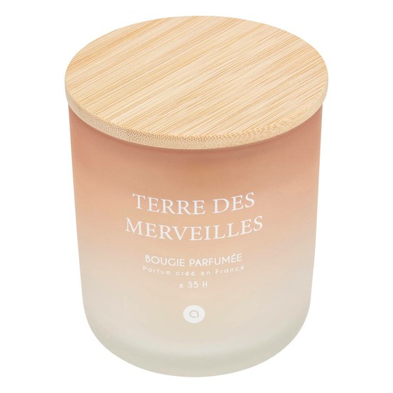 Bougie parfumée sana 255g pot verre terre des merveilles
