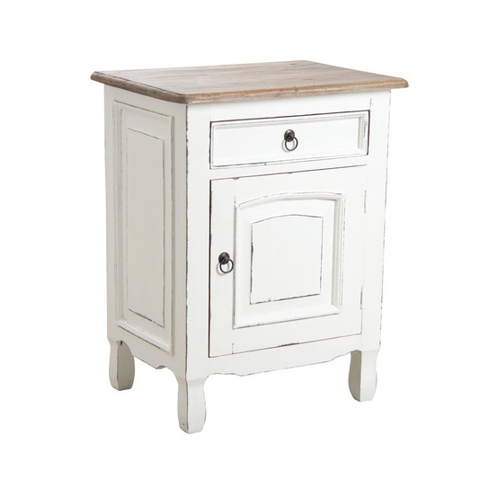 Table de nuit en acajou 1 porte et 1 tiroir