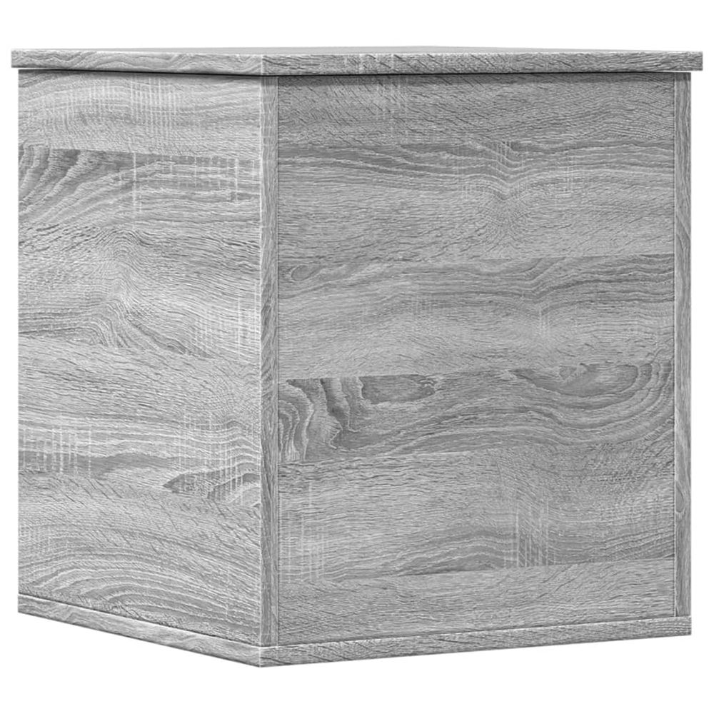 Boîte de rangement sonoma gris 40x42x46 cm bois d'ingénierie