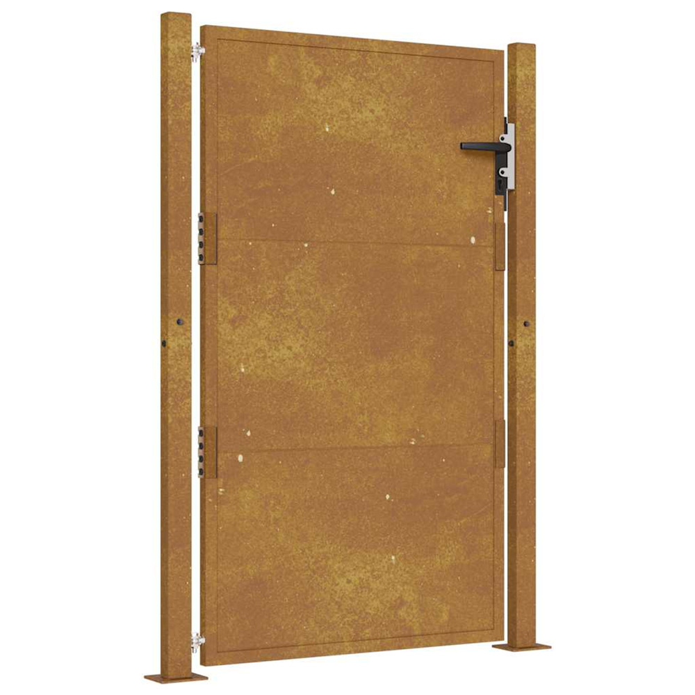 Portail de jardin 100x125 cm en acier corten