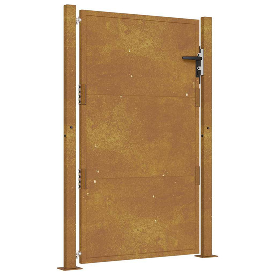 Portail de jardin 100x125 cm en acier corten
