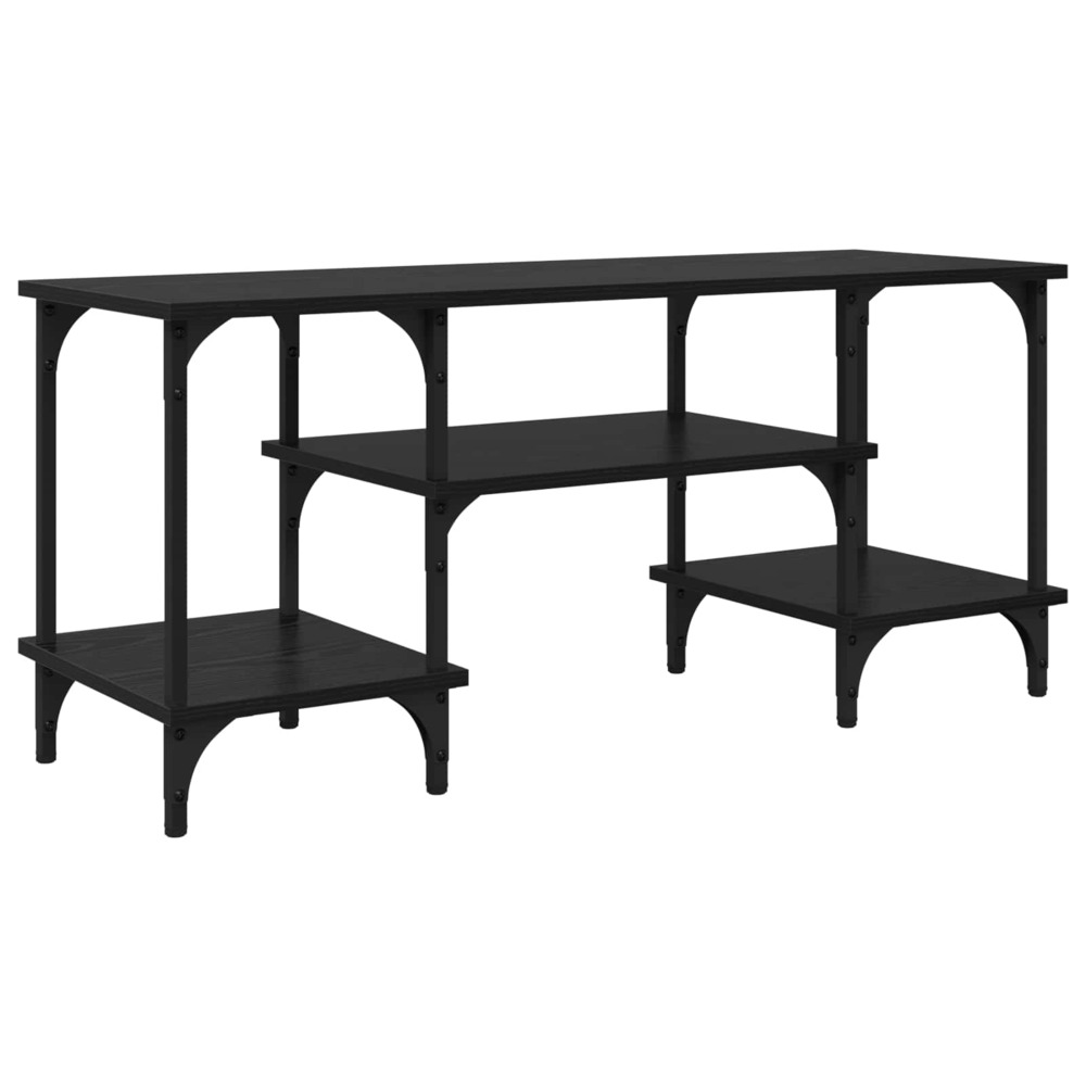 Meuble tv chêne noir 102 x 35 x 45,5 cm