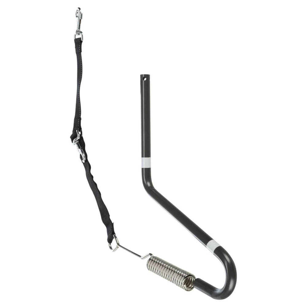 Ensemble laisse de vélo pour chien forme en u noir