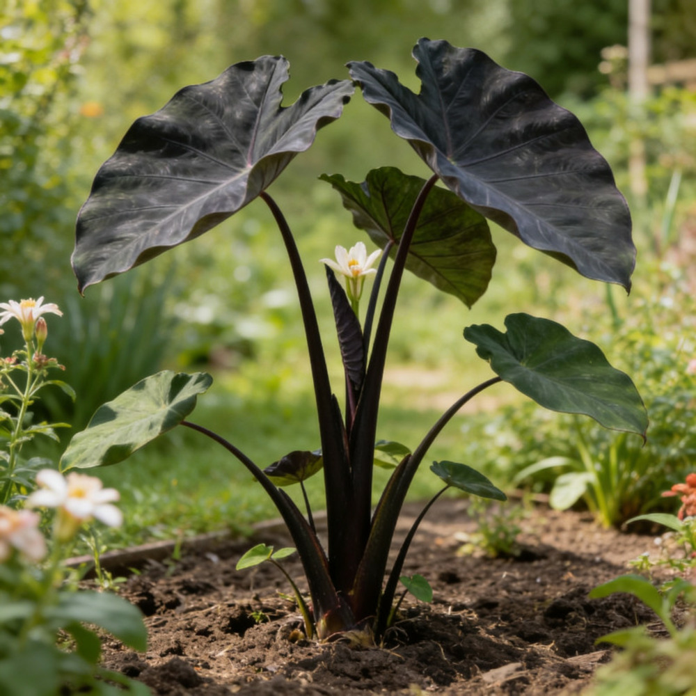 Taro metallica pot 2l 20/30cm - colocasia metallica