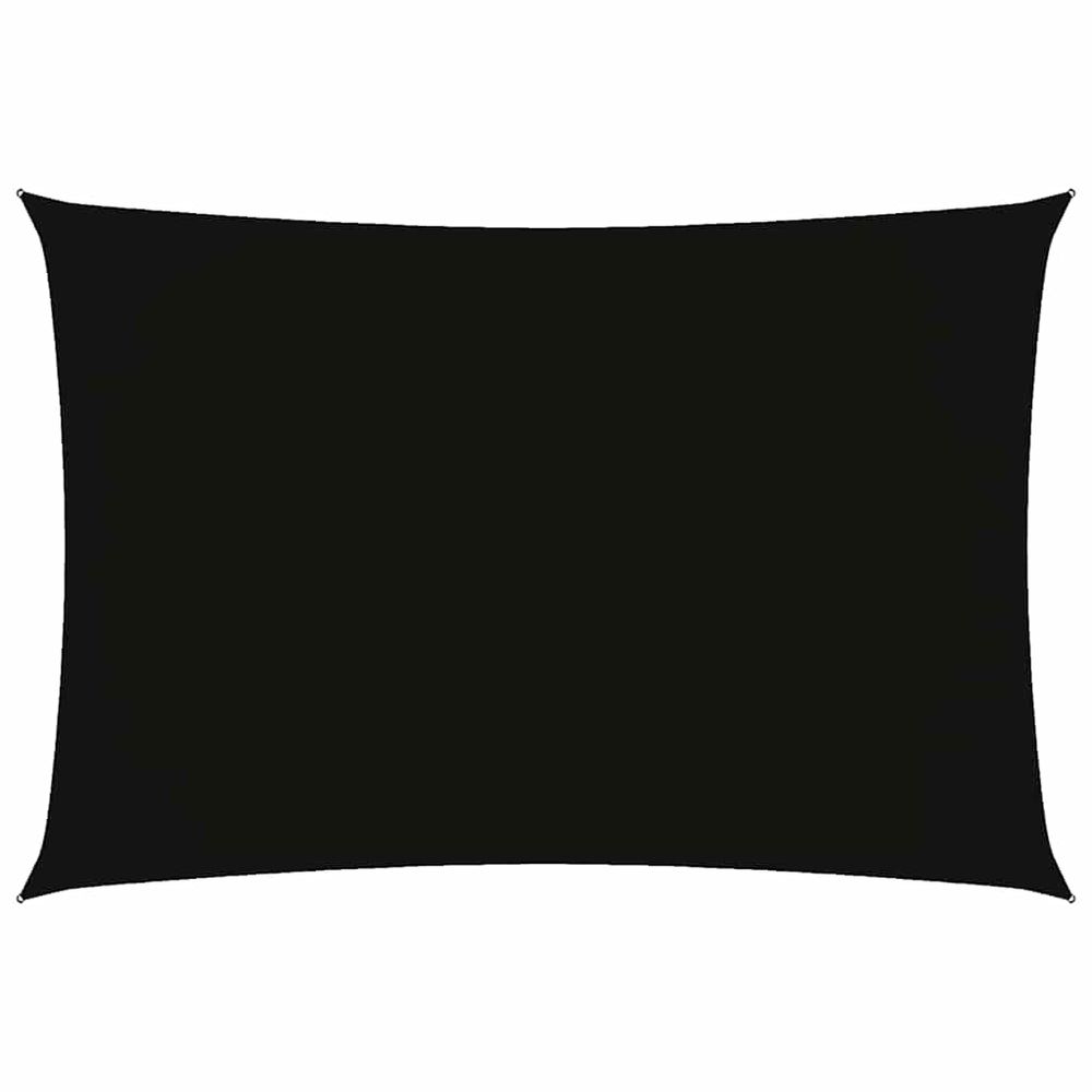 Voile de parasol tissu oxford rectangulaire 2,5x4,5 m noir