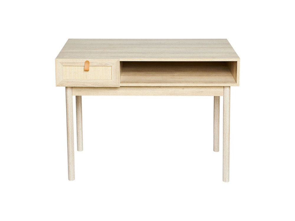 Bureau en bois et cannage jaipur