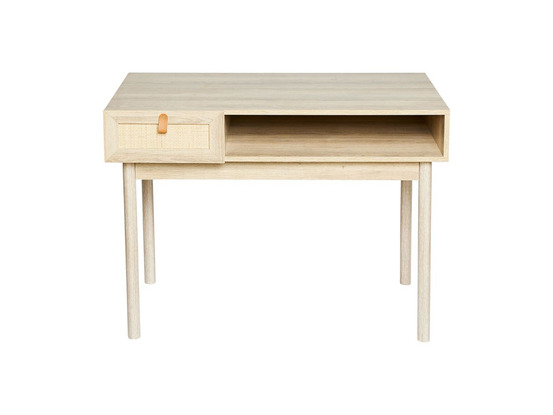Bureau en bois et cannage jaipur