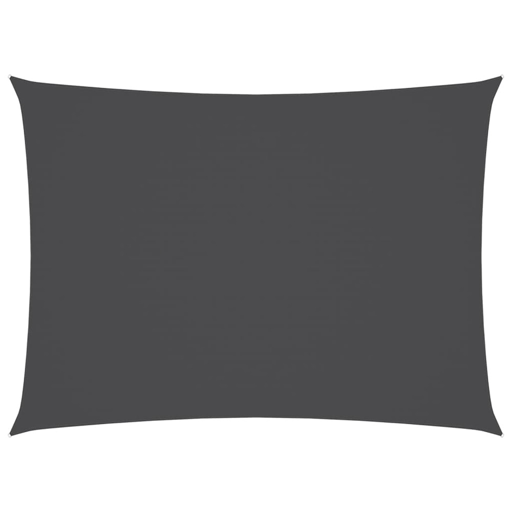 Voile de parasol tissu oxford rectangulaire 3x4,5 m anthracite