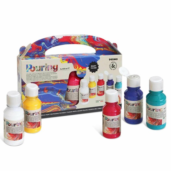 5 peintures acryliques pour le pouring